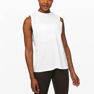 Lululemon All Yours Boyfriend Tank Sz 4 In White